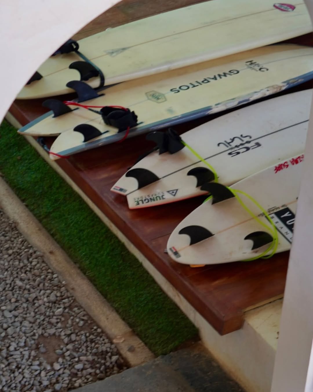 Surfboard rack